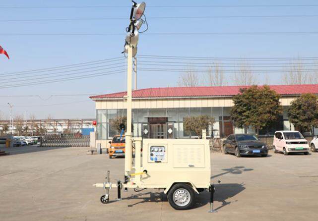 翔工的照明燈車，哪里需要哪里搬